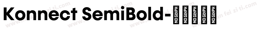 Konnect SemiBold字体转换